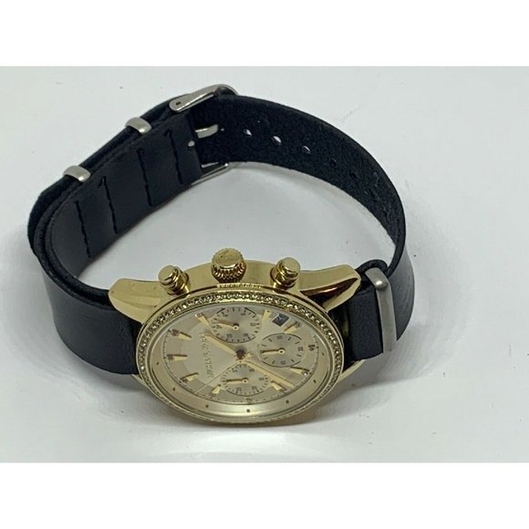 Michael Kors MK6328 Women\'s Black Leather Analog G main image 8